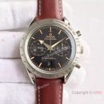 Copy Swiss Omega Speedmaster 9300 SS Red Leather Strap Watch